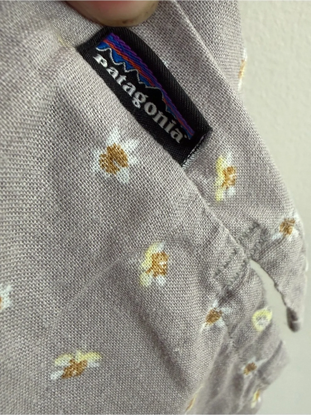 Patagonia Back Step Short Sleeve Shirt Hemp Cotton Floral Button XL Outdoor - Picture 5 of 11